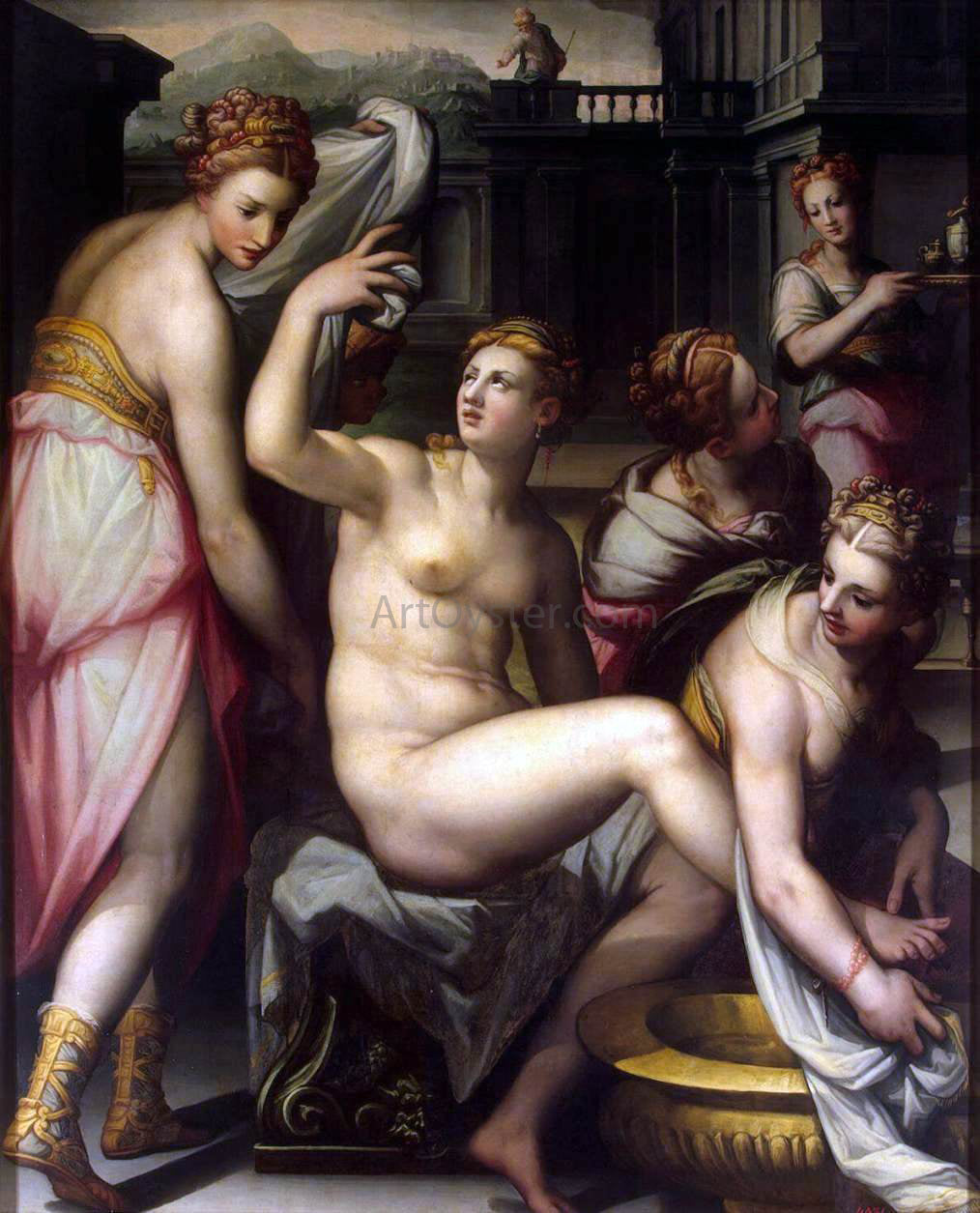 Giovan Battista Naldini Bathsheba - Canvas Print