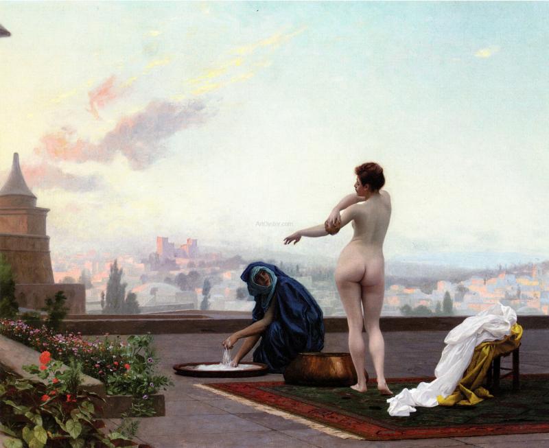 Jean-Leon Gerome Bathsheba - Canvas Print