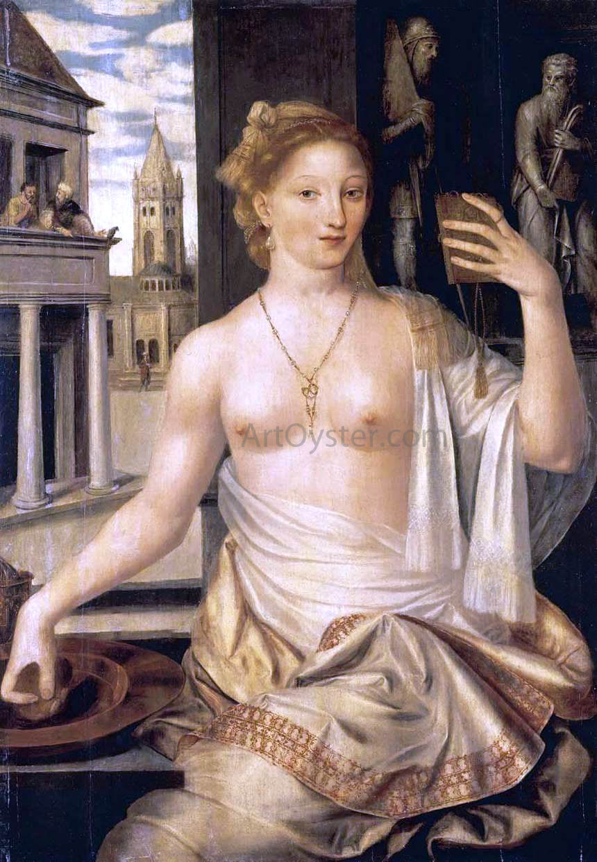 Jan Massys Bathsheba Observed by King David - Canvas Print