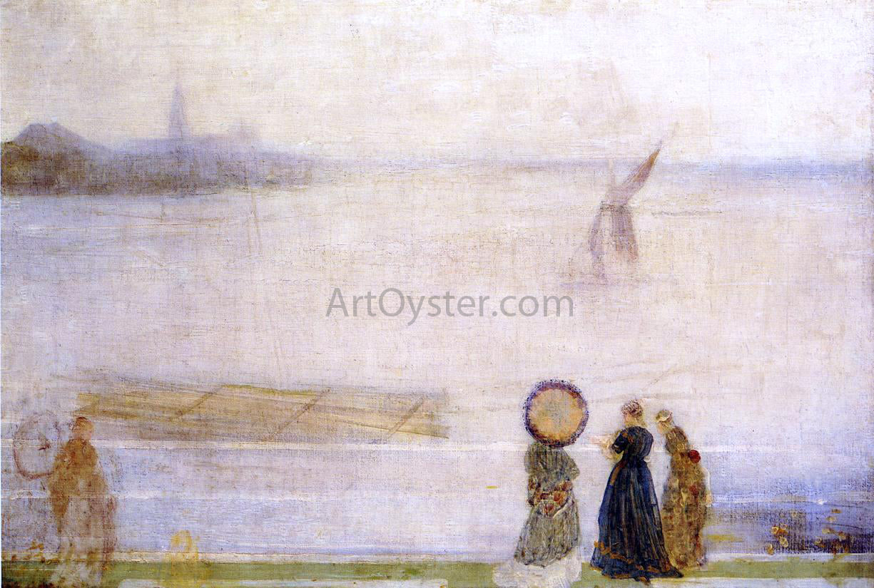 James McNeill Whistler Battersea Reach from Lindsey Houses - Canvas Print