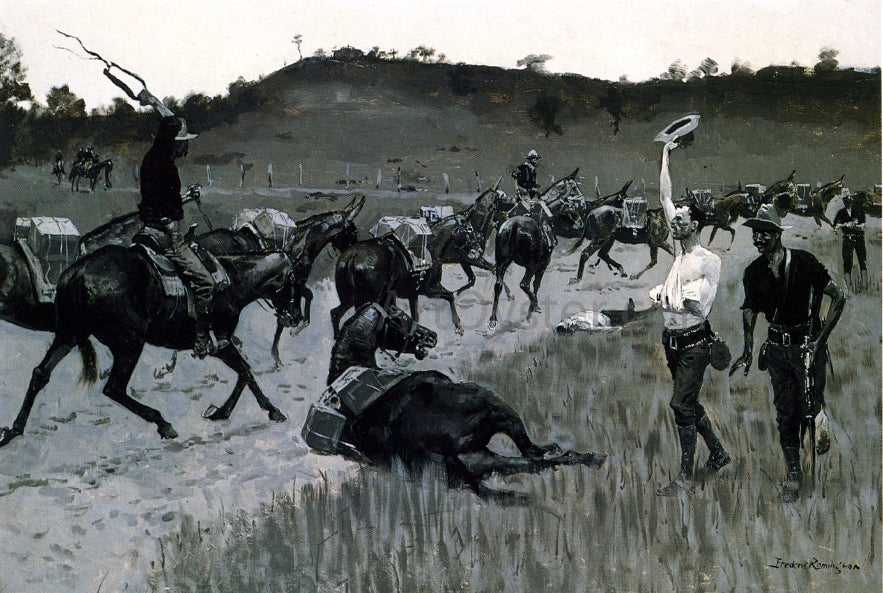 Frederic Remington Battle of San Juan - Canvas Print