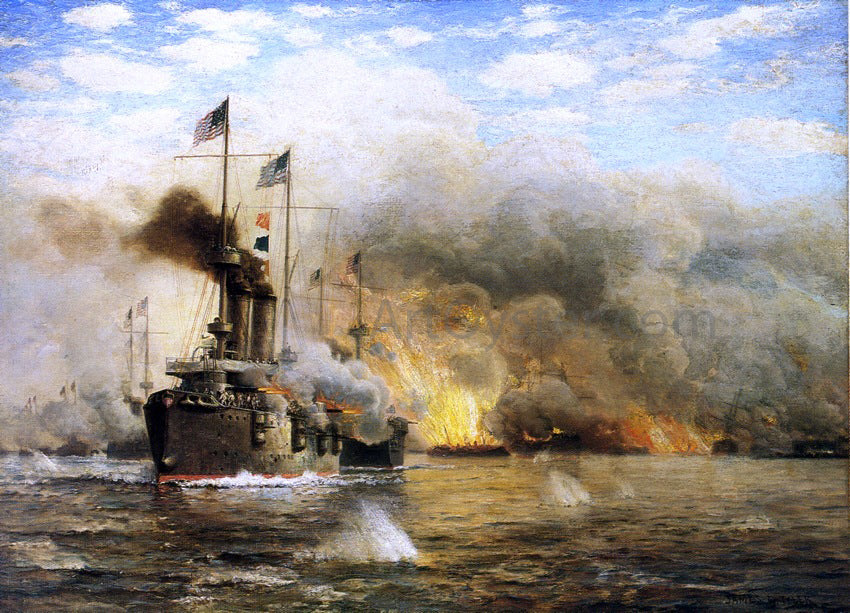 James Gale Tyler Battleships at War - Canvas Print