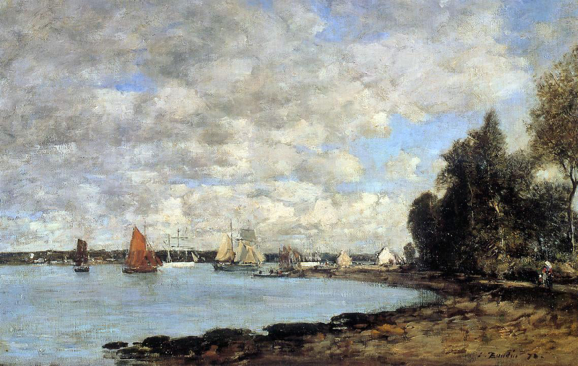 Eugene-Louis Boudin Bay of Plougastel - Canvas Print