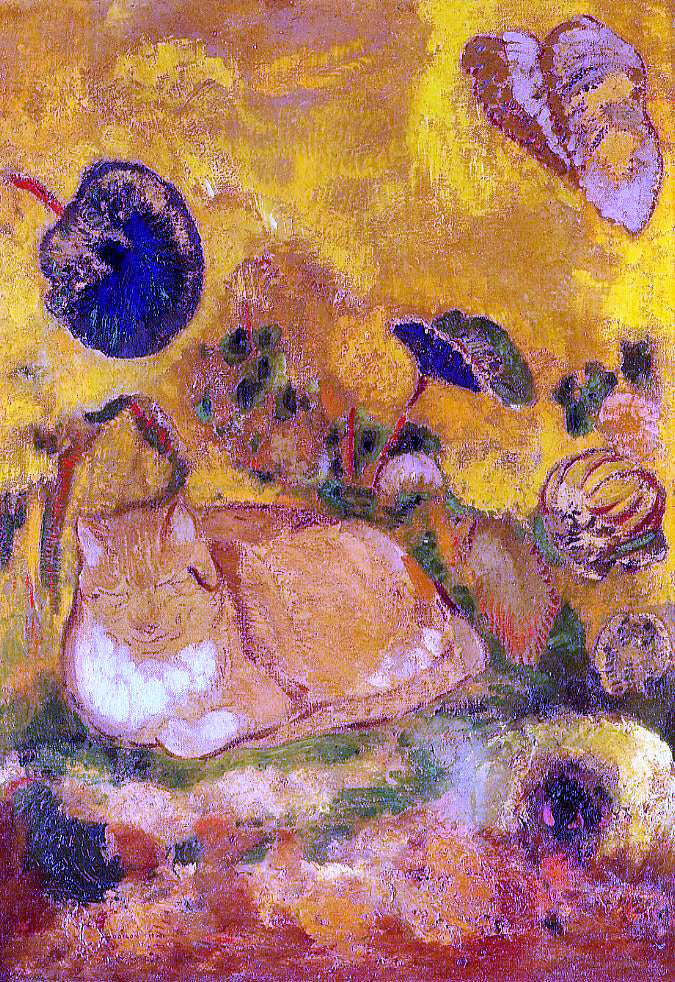Odilon Redon Bazon, the Artist's Cat - Canvas Print