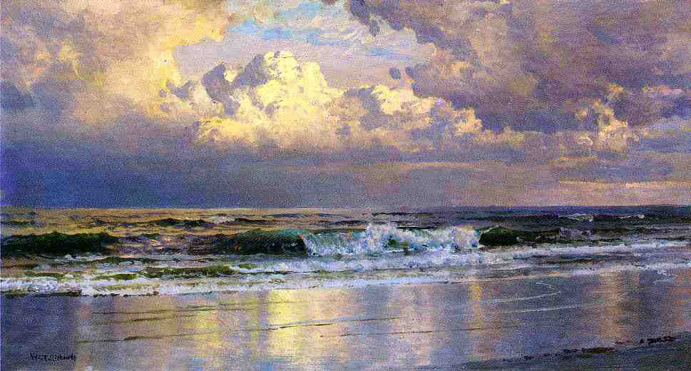 William Trost Richards Beach at Atlantic City - Canvas Print