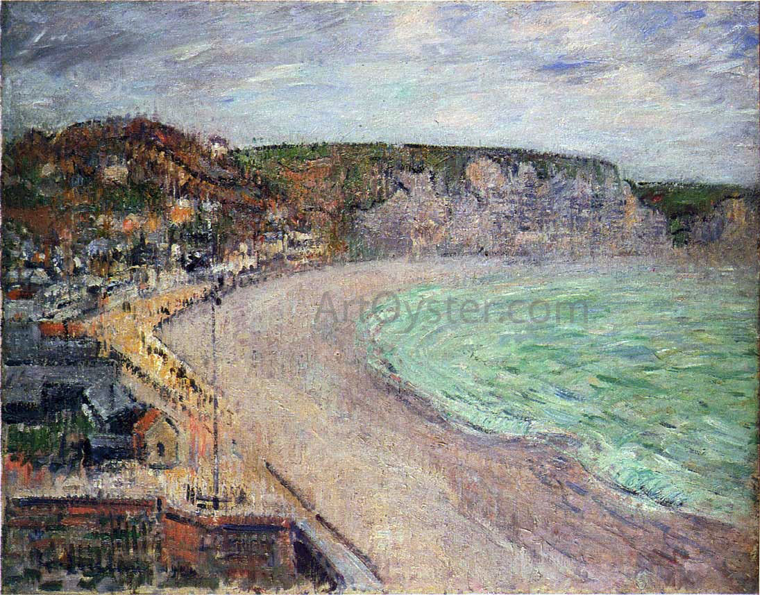 Gustave Loiseau Beach at Fecamp - Canvas Print