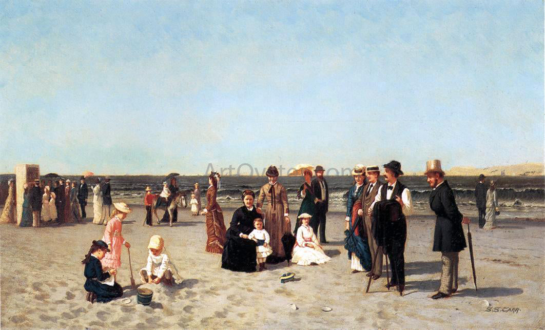 Samuel S Carr Beach Scene - Canvas Print