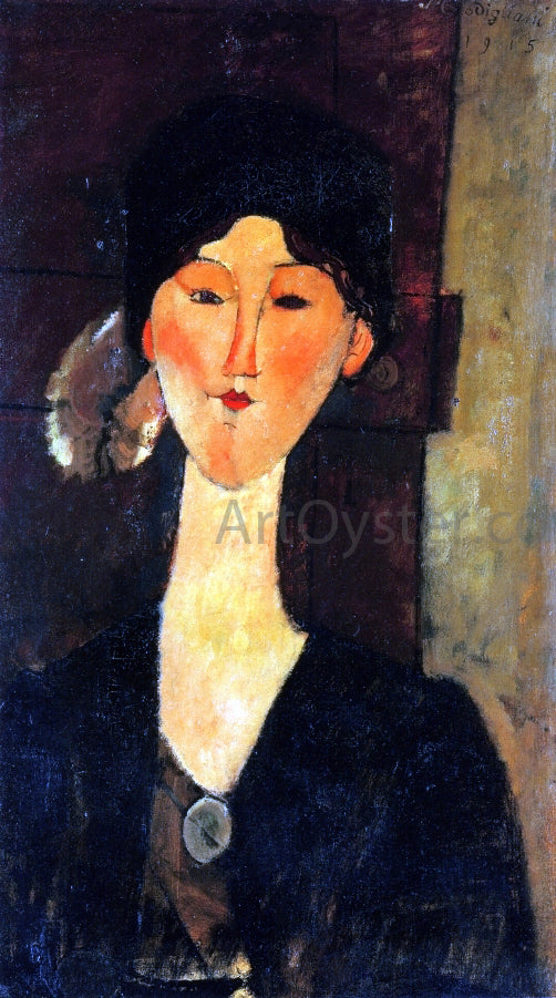 Amedeo Modigliani Beatrice Hastings Standing by a Door - Canvas Print
