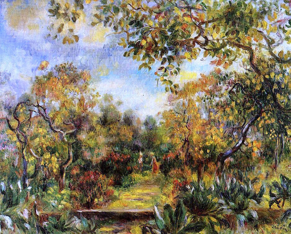 Pierre Auguste Renoir Beaulieu Landscape - Canvas Print