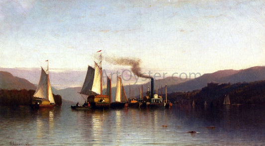 Samuel Colman Becalmed in the Highlands - Canvas Print