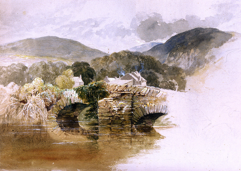 Samuel Palmer Beddgelert Bridge, North Wales - Canvas Print