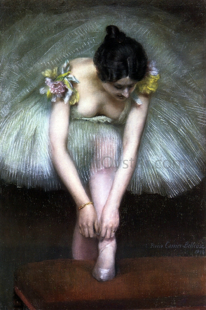 Pierre Carrier-Belleuse Before the Dance - Canvas Print
