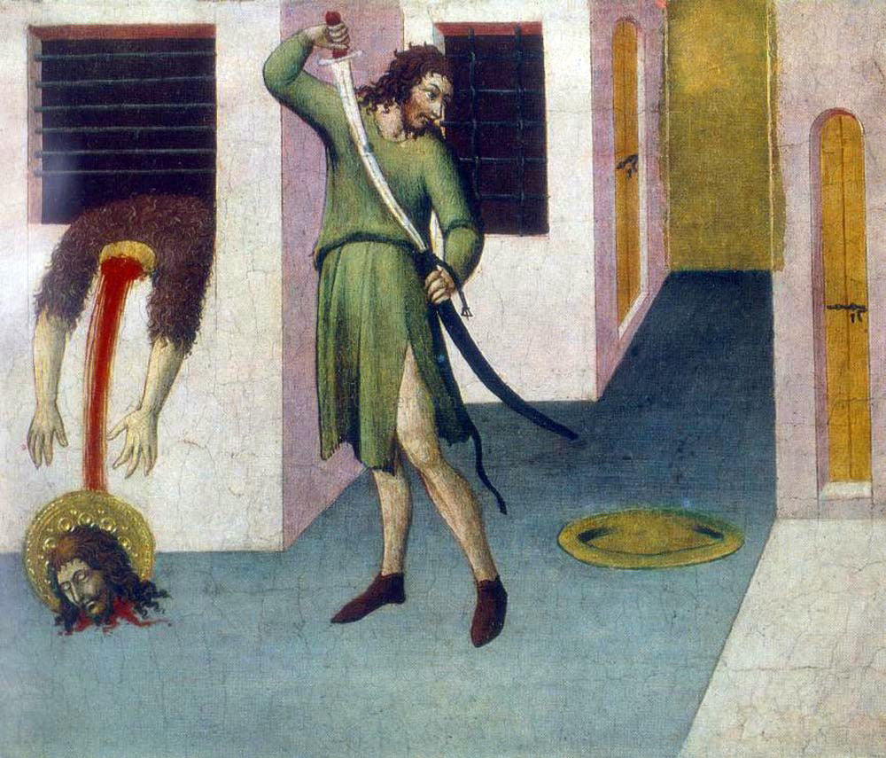 Sano Di Pietro Beheading of St John the Baptist - Canvas Print