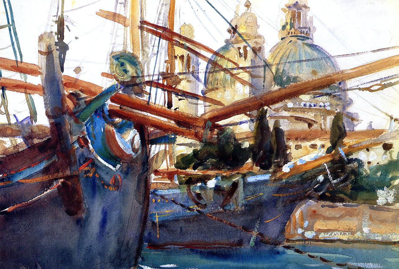 John Singer Sargent Behind the Salute - Canvas Print