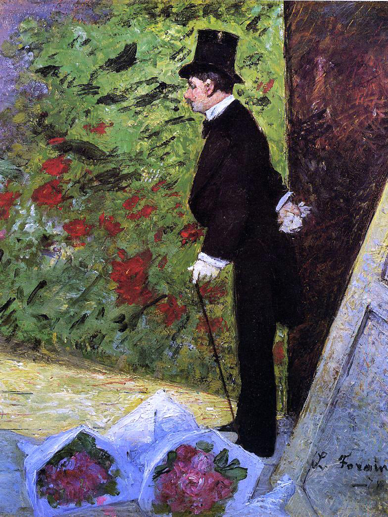 Jean-Louis Forain Behind the Scenes - Canvas Print