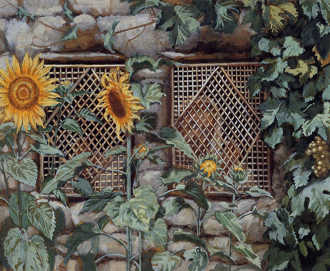 James Tissot Behold, He Standeth behind Our Wall - Canvas Print