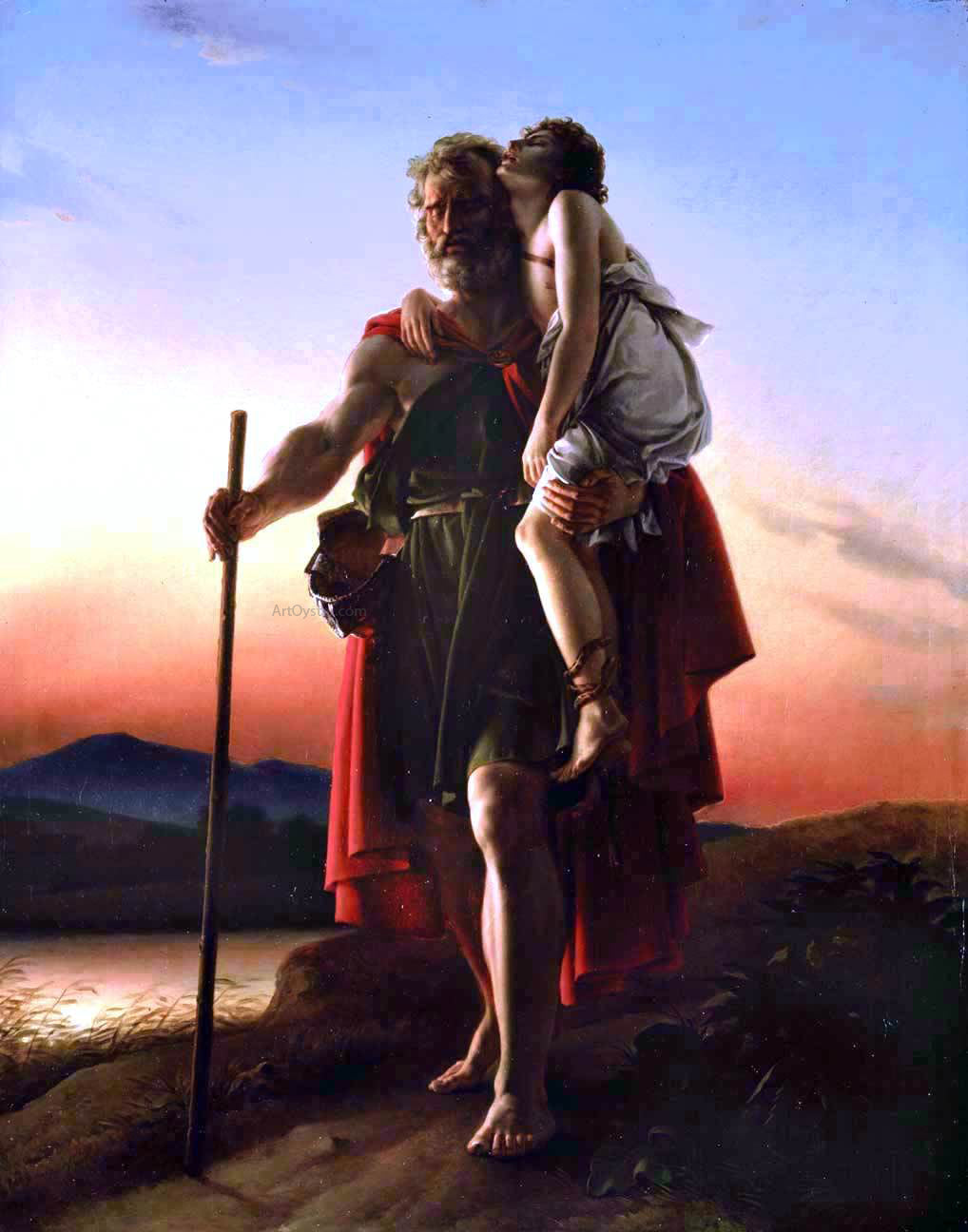 Francois Gerard Belisaurius - Canvas Print