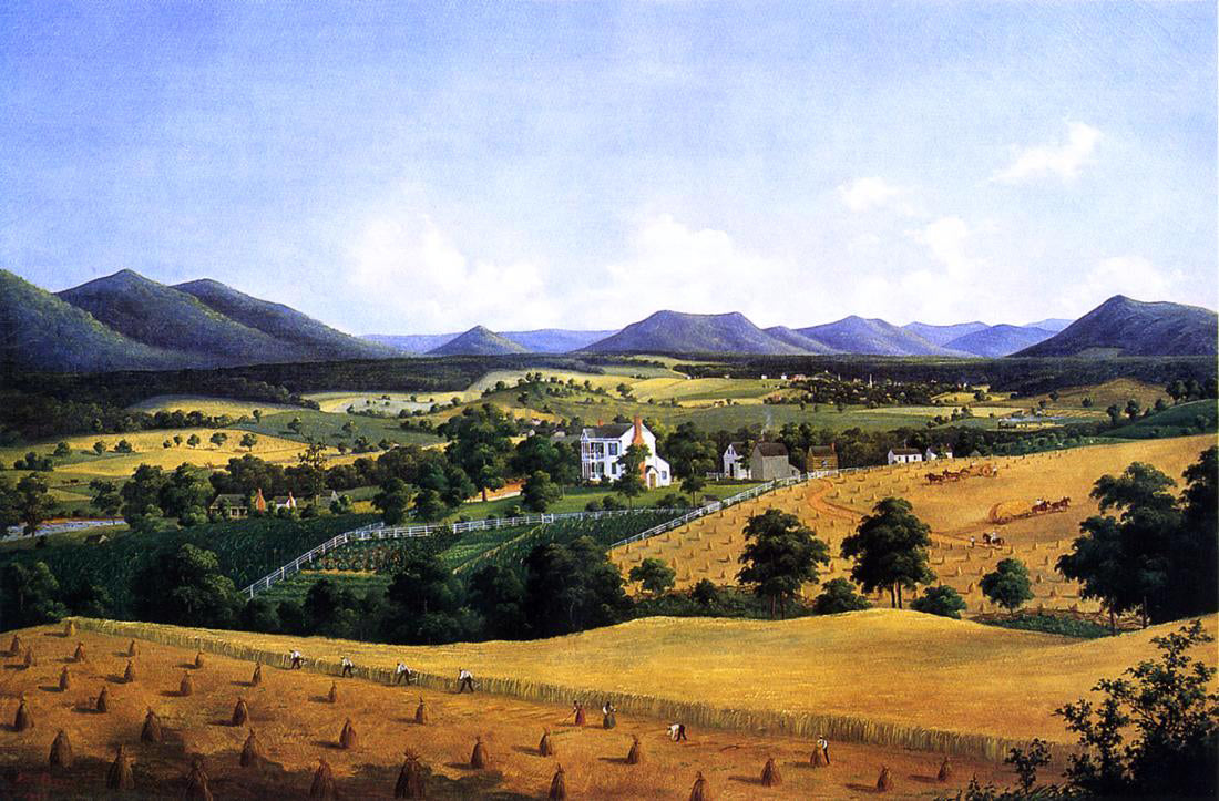 Edward Beyer Bellevue, The Lewis Homestead, Salem, Virginia - Canvas Print