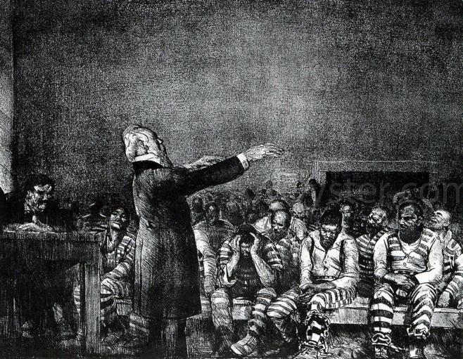George Wesley Bellows Benediction in Georgia - Canvas Print