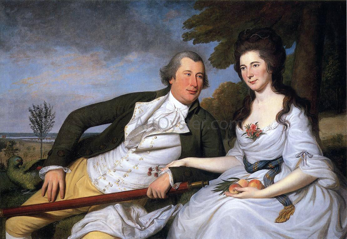 Charles Willson Peale Benjamin and Eleanor Ridgley Laming - Canvas Print