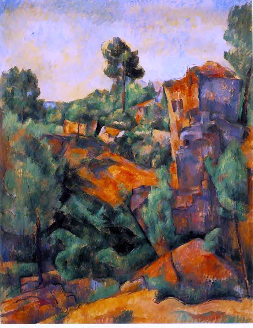 Paul Cezanne Bibemus Quarry - Canvas Print
