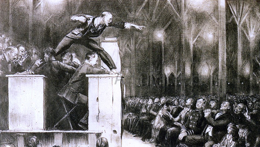 George Wesley Bellows Billy Sunday - Canvas Print