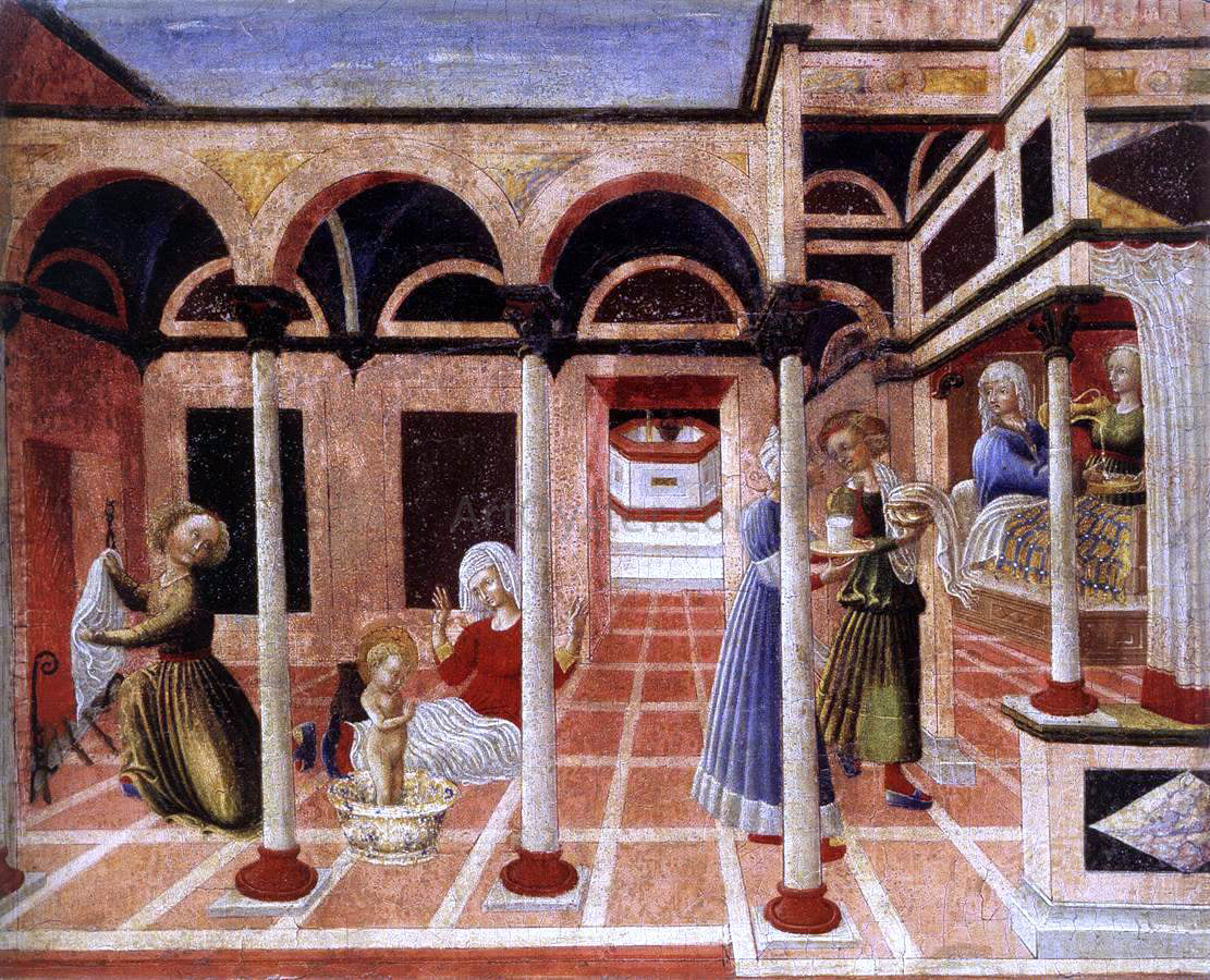 Pietro Di Giovanni d'Ambrogio Birth of St Nicholas - Canvas Print