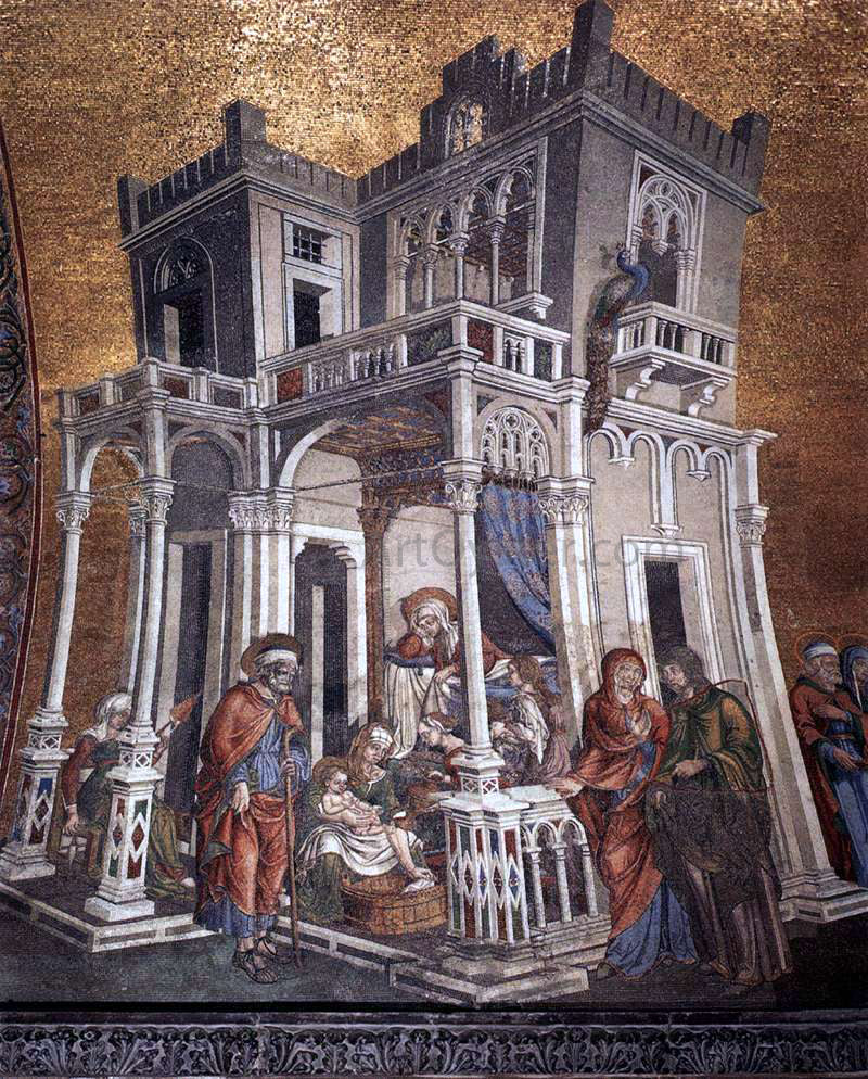 Michele Giambono Birth of the Virgin - Canvas Print