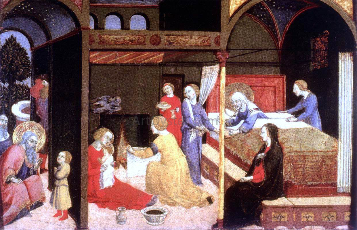 Sano Di Pietro Birth of the Virgin - Canvas Print