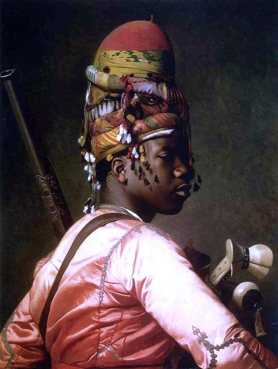 Jean-Leon Gerome Black Bashi-Bazouk - Canvas Print