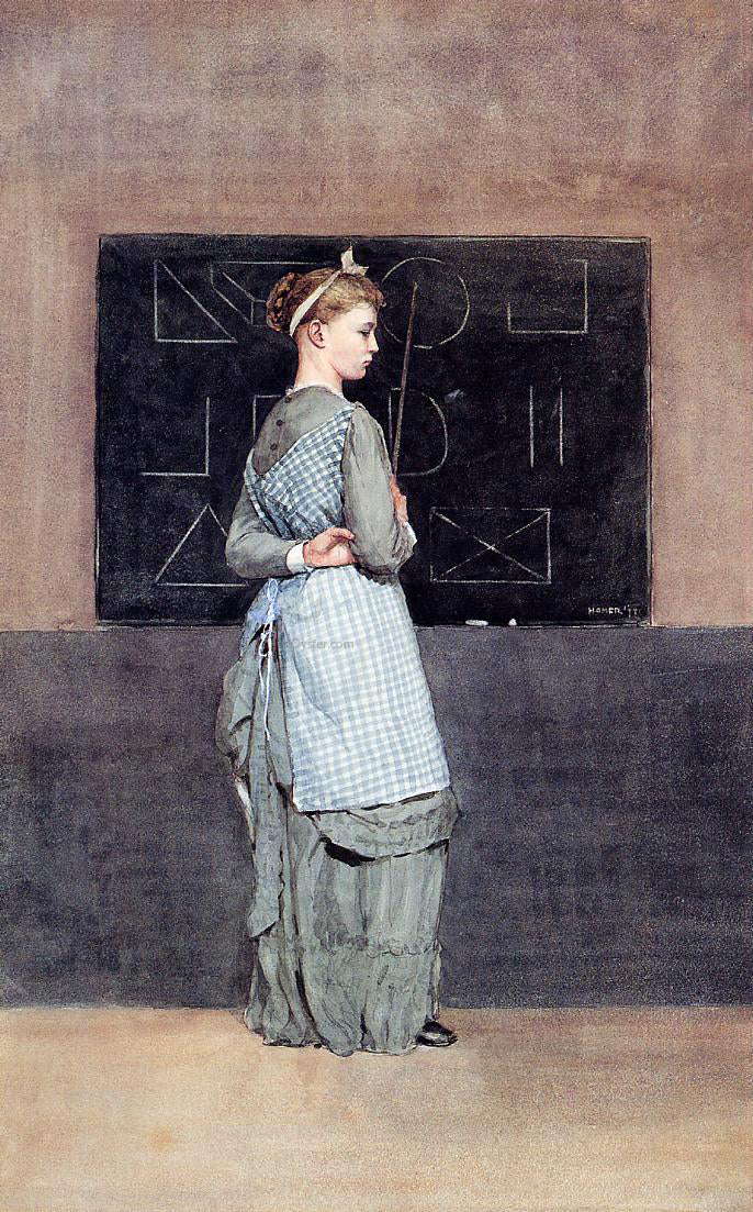 Winslow Homer Blackboard - Canvas Print