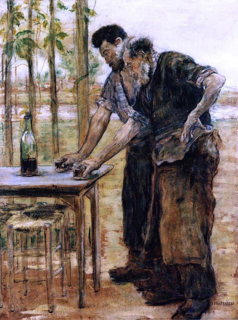 Jean-Francois Raffaelli Blacksmiths taking a Drink - Canvas Print