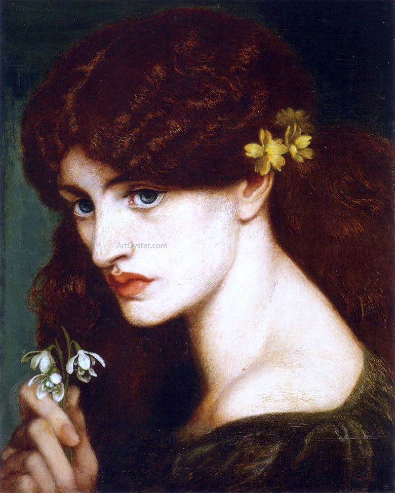 Dante Gabriel Rossetti Blanzifiore (also known as Snowdrops) - Canvas Print