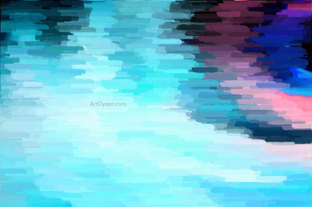 Our Original Collection Blended Blue Swirl - Canvas Print