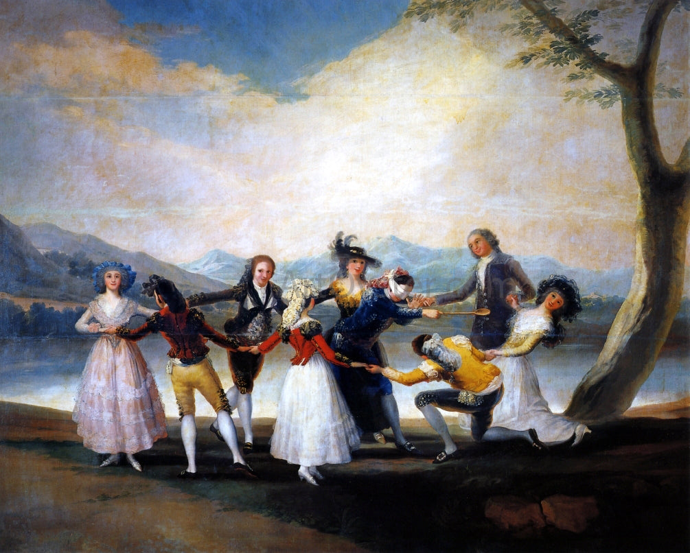 Francisco Jose de Goya Y Lucientes Blind Man's Bluff - Canvas Print