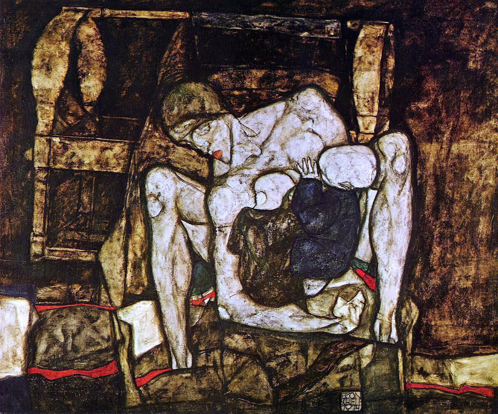 Egon Schiele Blind Mother - Canvas Print