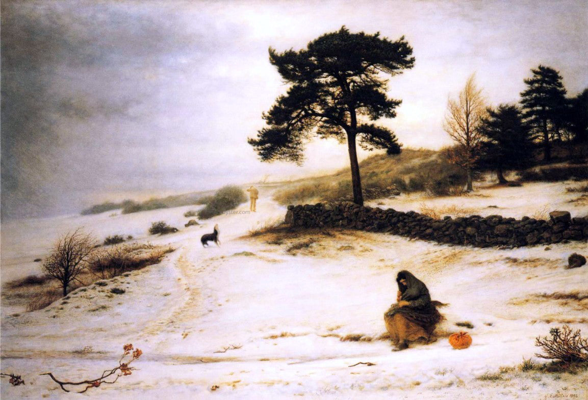 Sir Everett Millais Blow, Blow Thou Winter Wind - Canvas Print