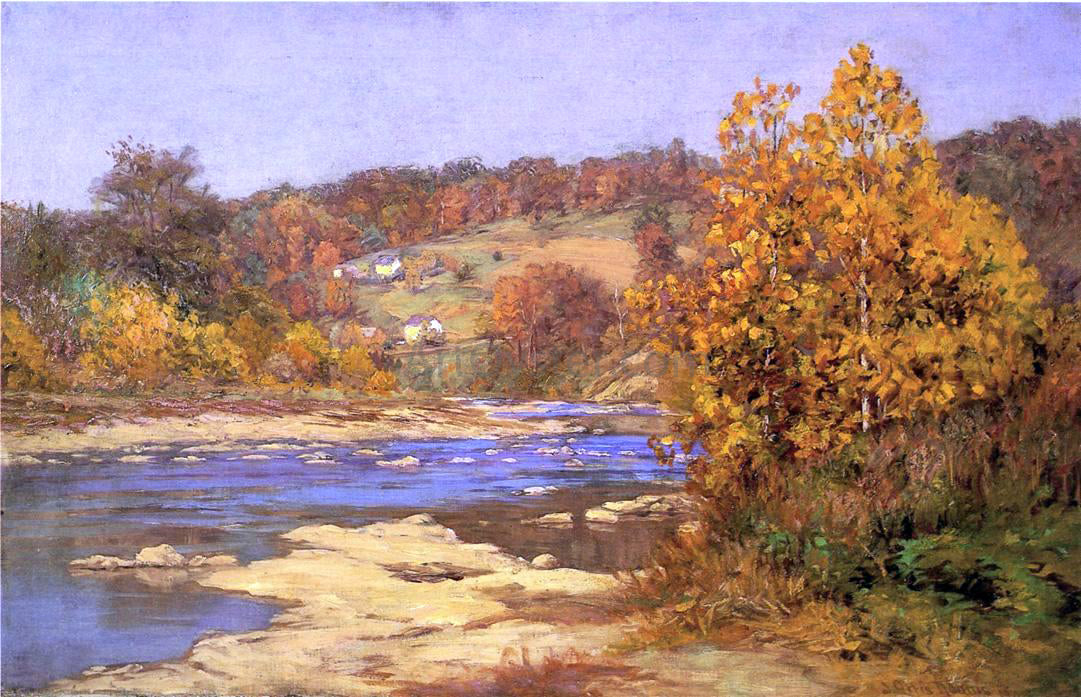 John Ottis Adams Blue and Gold - Canvas Print