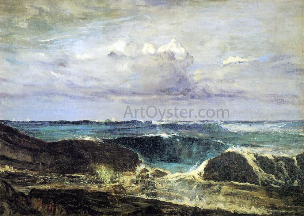 James McNeill Whistler Blue and Silver: The Blue Wave, Biarritz - Canvas Print