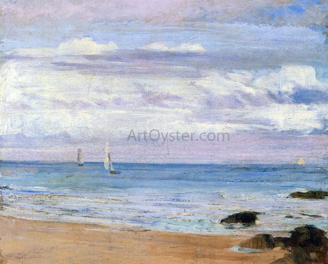 James McNeill Whistler Blue and Silver: Trouville - Canvas Print