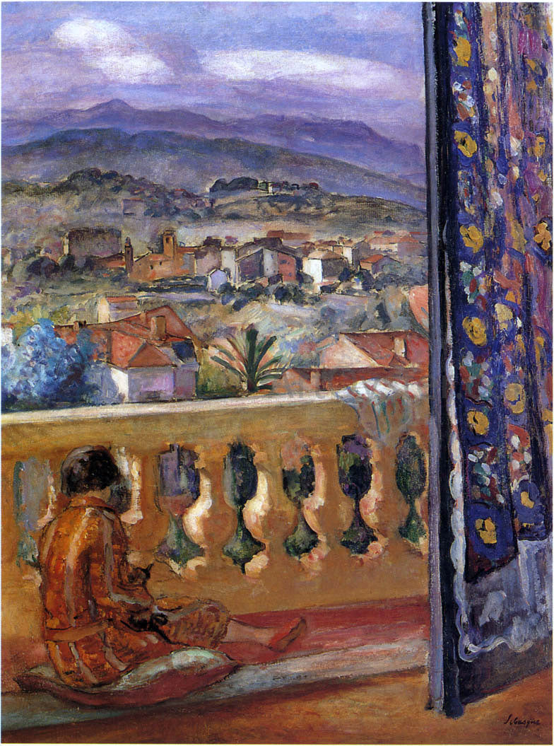 Henri Lebasque Blue Mountains in Cannes - Canvas Print