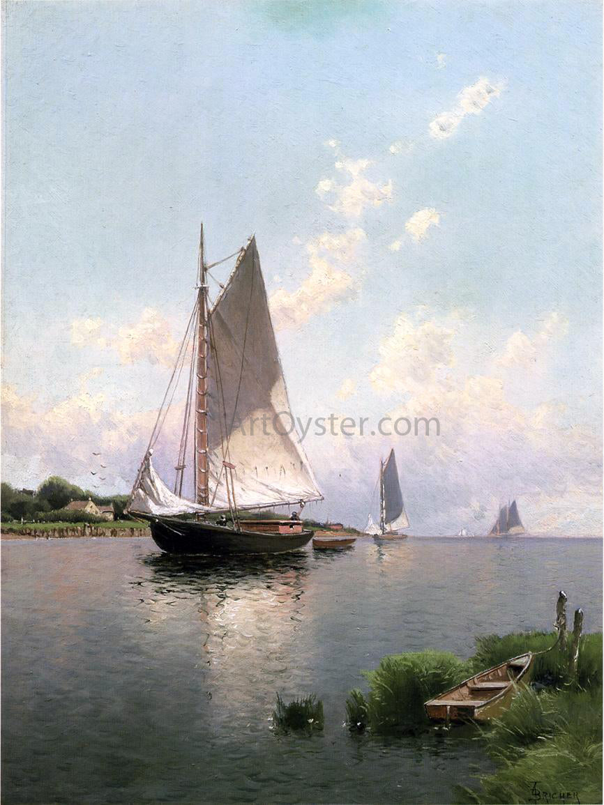 Alfred Thompson Bricher Blue Point, Long Island - Canvas Print