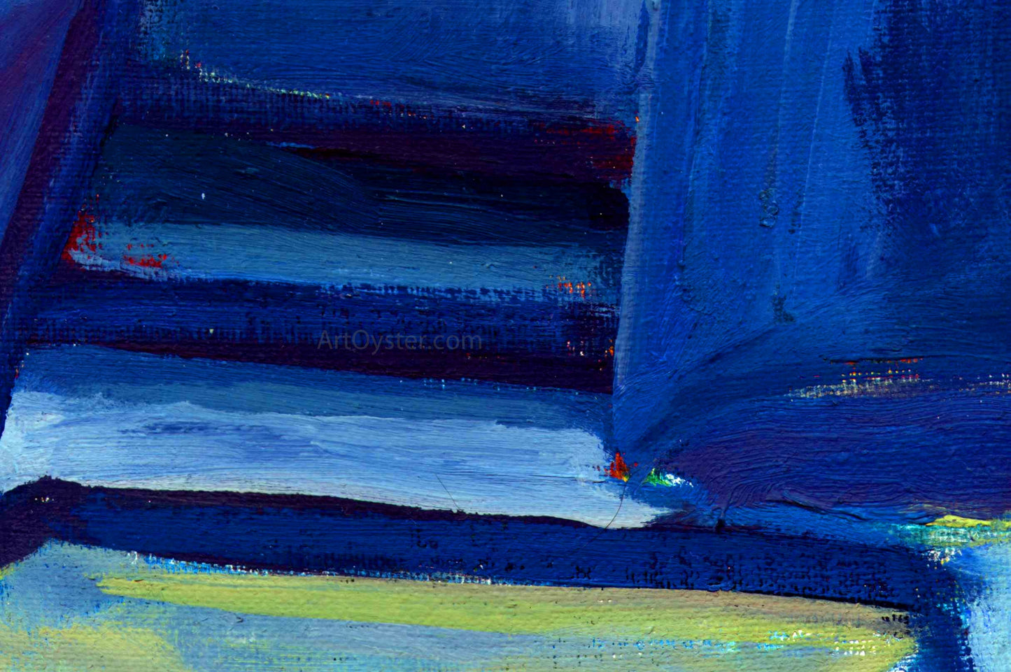 Our Original Collection Blue Stairs - Canvas Print