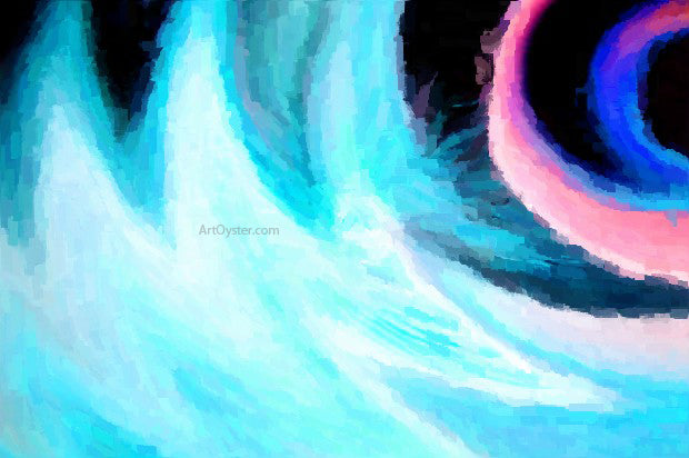 Our Original Collection Blue Swirl - Canvas Print
