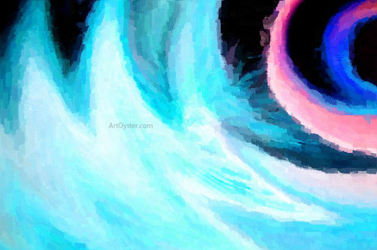 Our Original Collection Blue Swirl - Canvas Print