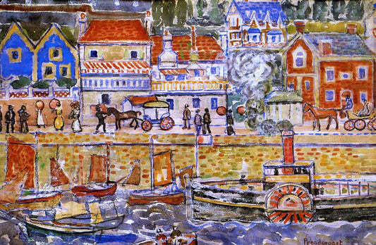 Maurice Prendergast Boat Landing, Dinnard - Canvas Print