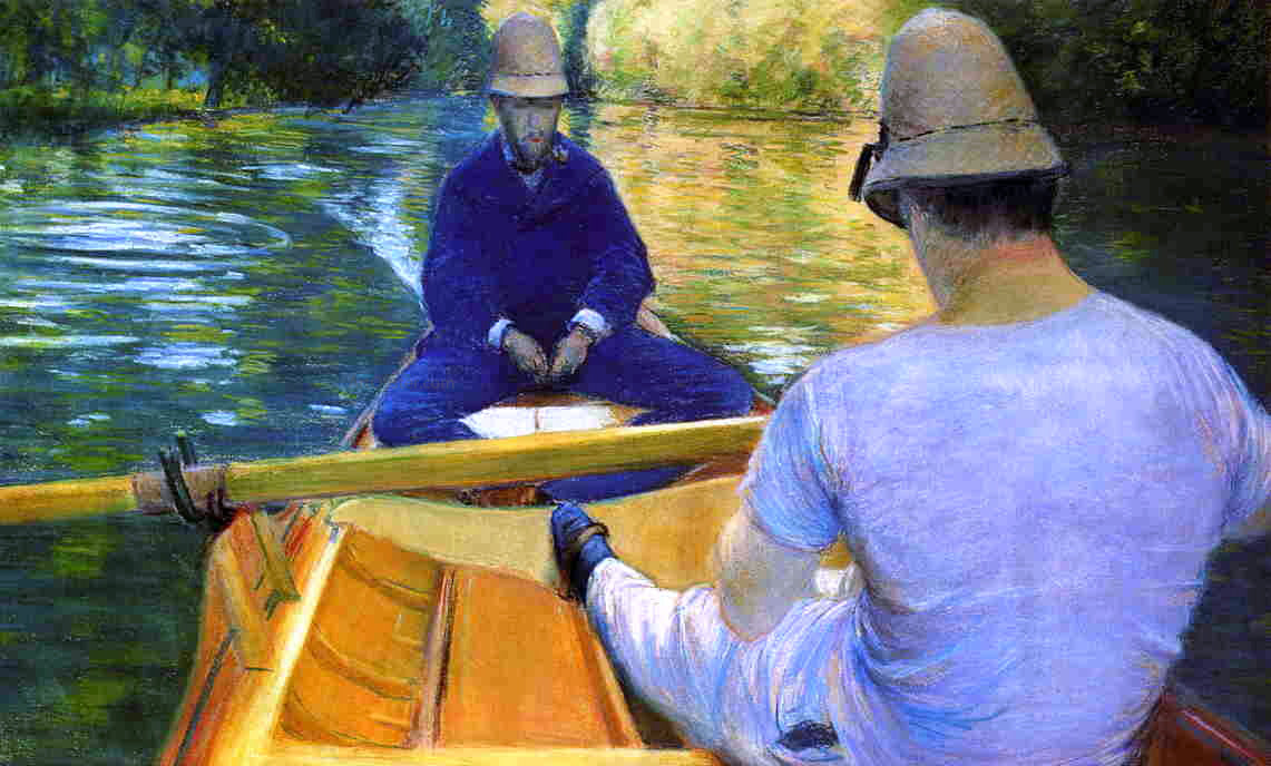 Gustave Caillebotte Boaters on the Yerres - Canvas Print