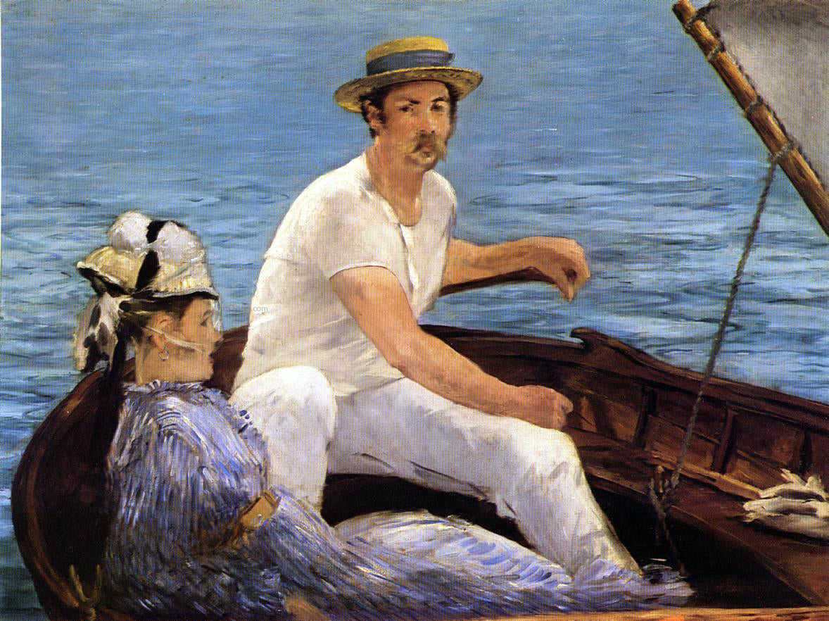 Edouard Manet Boating - Canvas Print