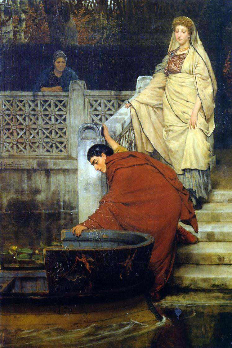 Sir Lawrence Alma-Tadema Boating - Canvas Print