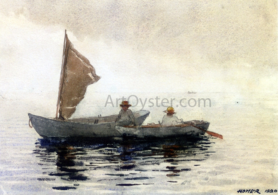 Winslow Homer Boating Boys in Gloucester - Canvas Print